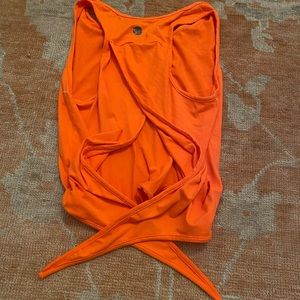 Orange fivedancewear wrap top